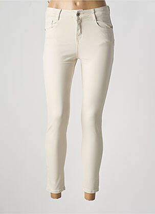 Jeans skinny taille normale taille normale beige DENIM femme