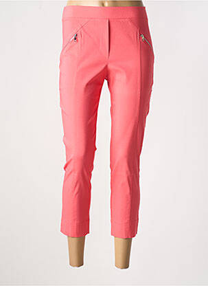 Pantalon 7/8 stretch taille normale orange HALOGENE femme