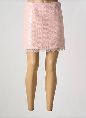 Jupe courte doublure rose LM LULU femme