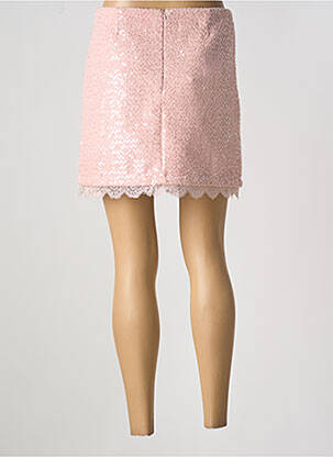 Jupe courte doublure rose LM LULU femme