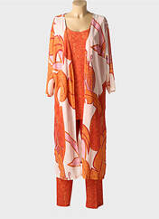 Ensemble pantalon orange DANIELA pour femme seconde vue