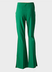 Pantalon flare vert EGO pour femme seconde vue
