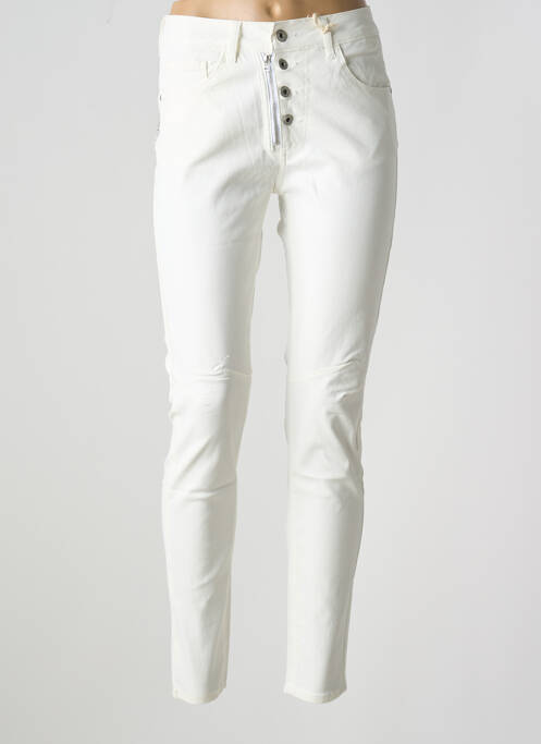 Pantalon slim blanc MELLY & CO pour femme