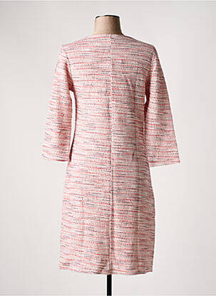 Robe mi-longue manches 3/4 manches 3/4 rose LE SINGE DE JULIE femme