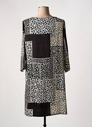 Robe mi-longue manches 3/4 manches 3/4 noir SWEET MISS femme