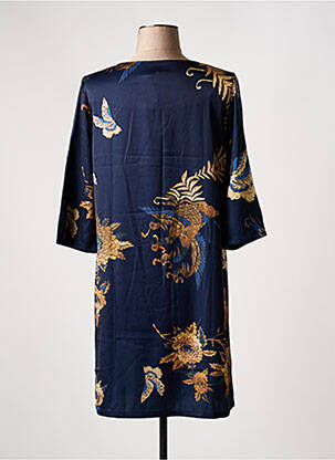 Robe courte manches 3/4 manches 3/4 bleu SWEET MISS femme