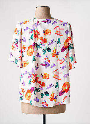 Chemisier manches courtes manches courtes orange SARAH JOHN femme
