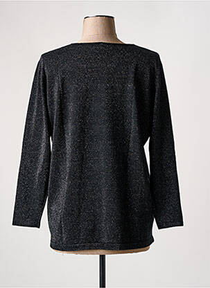 Pull coupe cintrée manches 3/4 noir PAPAREIL femme