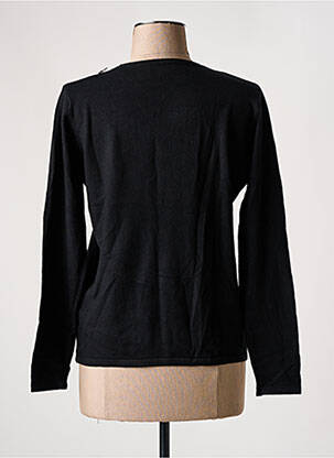 Pull coupe cintrée manches longues noir PAPAREIL femme