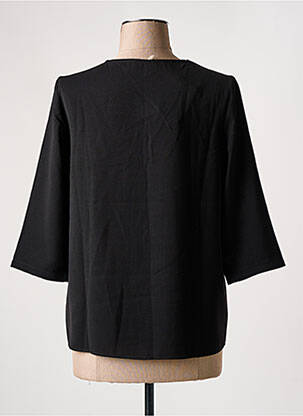 Blouse manches 3/4 manches 3/4 noir CERISE BLUE femme
