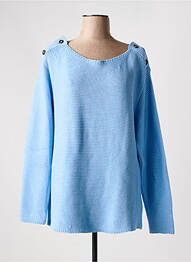 Pull stretch manches longues bleu SABLE ET MER femme