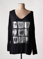 Pull noir MADE IN ITALY pour femme seconde vue