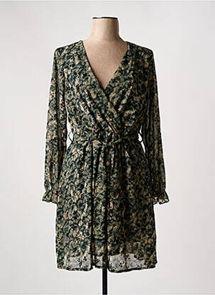 Robe courte vert ARCHIE LOVE pour femme