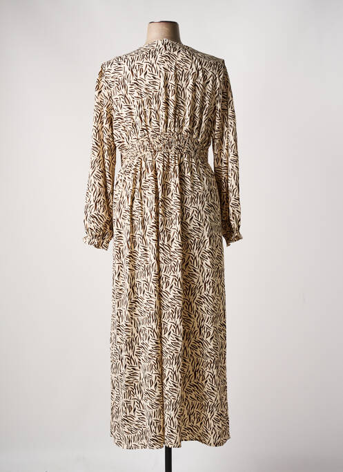 Robe longue beige BY ONE pour femme