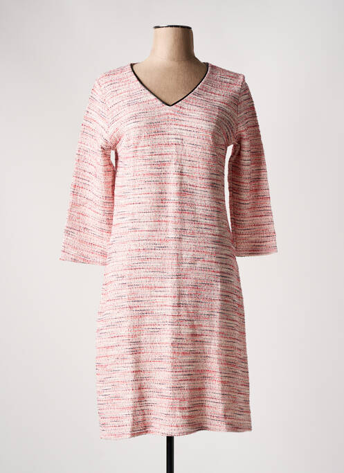 Robe mi-longue rose LE SINGE DE JULIE pour femme