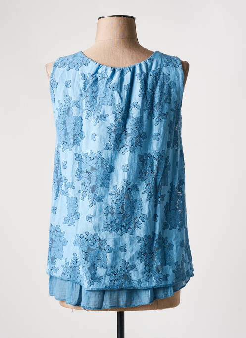 Top bleu COULEURS DU TEMPS pour femme