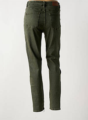 Jeans coupe slim stretch taille normale vert ONADO femme