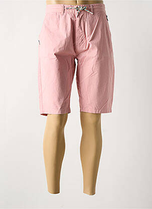 Bermuda tissage popeline taille normale rose WIN'S homme
