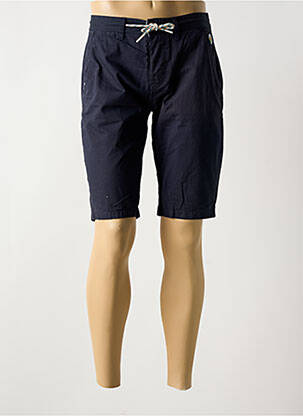 Bermuda tissage popeline taille normale bleu fonce WIN'S homme