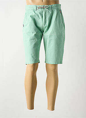 Bermuda tissage popeline taille normale vert WIN'S homme