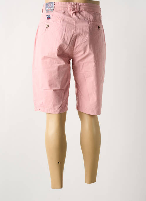 Bermuda tissage popeline taille normale rose WIN'S homme