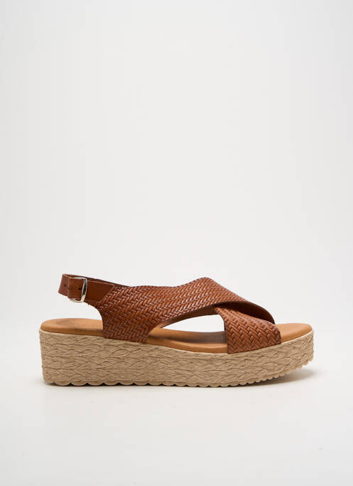 Sandales/Nu pieds marron EVA FRUTOS pour femme