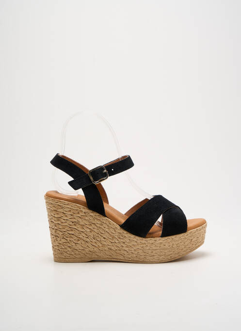 Sandales/Nu pieds noir EVA FRUTOS pour femme