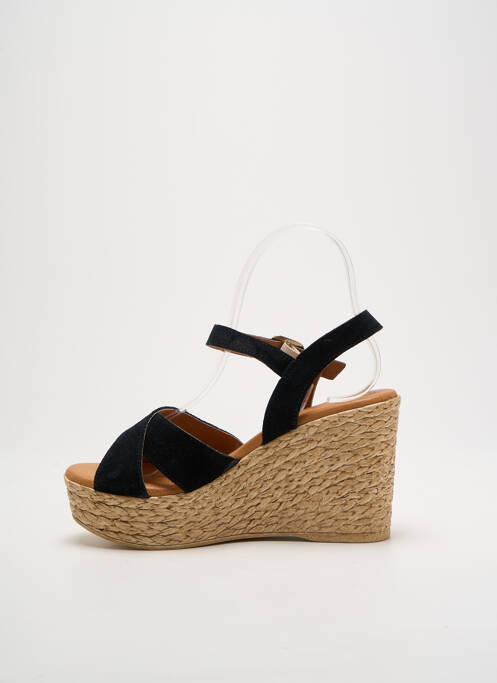 Sandales/Nu pieds noir EVA FRUTOS pour femme