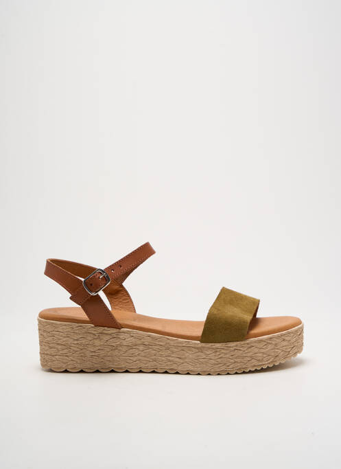 Sandales/Nu pieds vert EVA FRUTOS pour femme