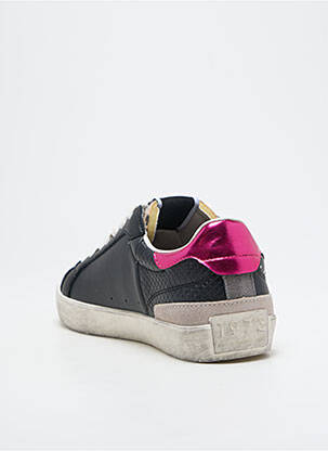Baskets matière lisse talon plat jusqu'à 3cm noir PEPE JEANS femme
