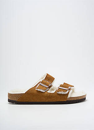 Mules/sabots nubuck bout ouvert marron BIRKENSTOCK homme