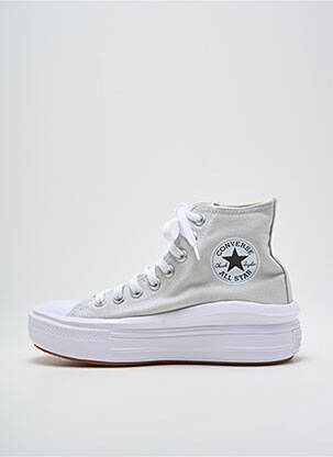 Baskets plateforme talon de 4 à 6cm gris CONVERSE femme