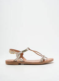 Sandales/nu pieds tissage satiné chiquet beige LES TROPEZIENNES PAR M.BELARBI fille