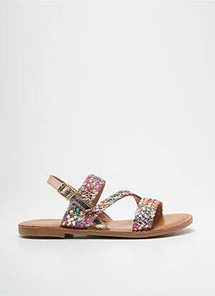 Sandales/nu pieds impression chiquet or LES TROPEZIENNES PAR M.BELARBI fille