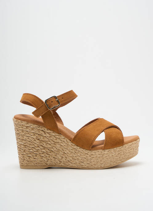 Sandales/Nu pieds marron EVA FRUTOS pour femme