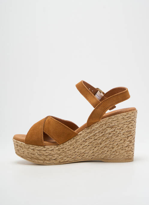 Sandales/Nu pieds marron EVA FRUTOS pour femme