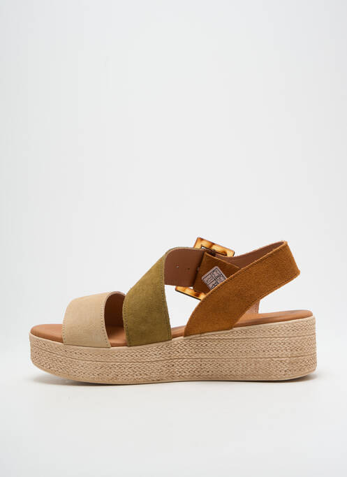 Sandales/Nu pieds vert EVA FRUTOS pour femme