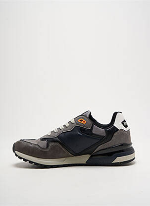 Baskets matière lisse bout rond bleu REDSKINS homme