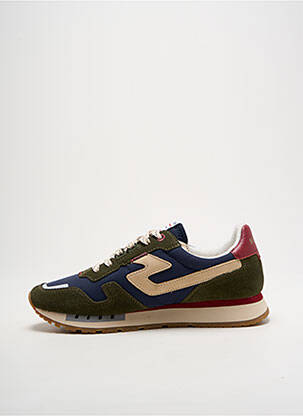 Baskets semelle amovible bout rond vert SCHMOOVE homme