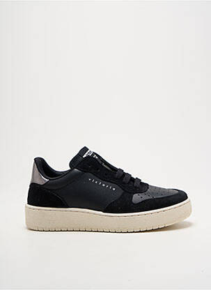 Baskets matière lisse talon plat jusqu'à 3cm noir VICTORIA femme