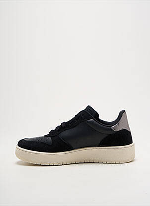 Baskets matière lisse talon plat jusqu'à 3cm noir VICTORIA femme