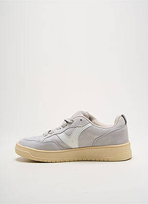 Baskets nubuck talon de 4 à 6cm gris VICTORIA femme