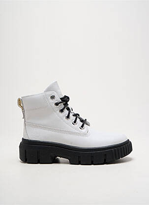 Bottines/boots matière lisse talon de 4 à 6cm blanc TIMBERLAND femme