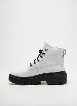 Bottines/boots matière lisse talon de 4 à 6cm blanc TIMBERLAND femme