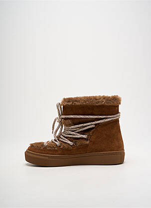Bottines/boots fourrée talon plat jusqu'à 3cm marron MAISON TOUFET femme