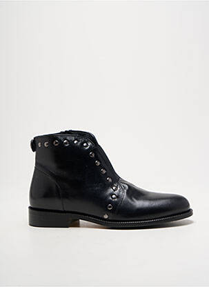 Bottines/boots matière lisse talon plat jusqu'à 3cm noir MAROLI femme
