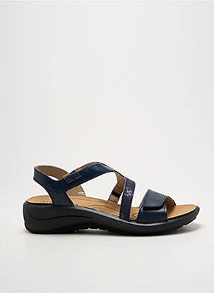 Sandales/nu pieds matière lisse talon de 4 à 6cm bleu JOSEF SEIBEL femme