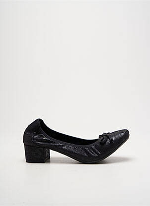 Escarpins tissage satiné talon de 4 à 6cm noir LPB femme