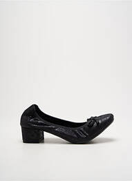 Escarpins tissage satiné talon de 4 à 6cm noir LPB femme