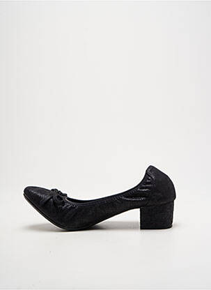 Escarpins tissage satiné talon de 4 à 6cm noir LPB femme